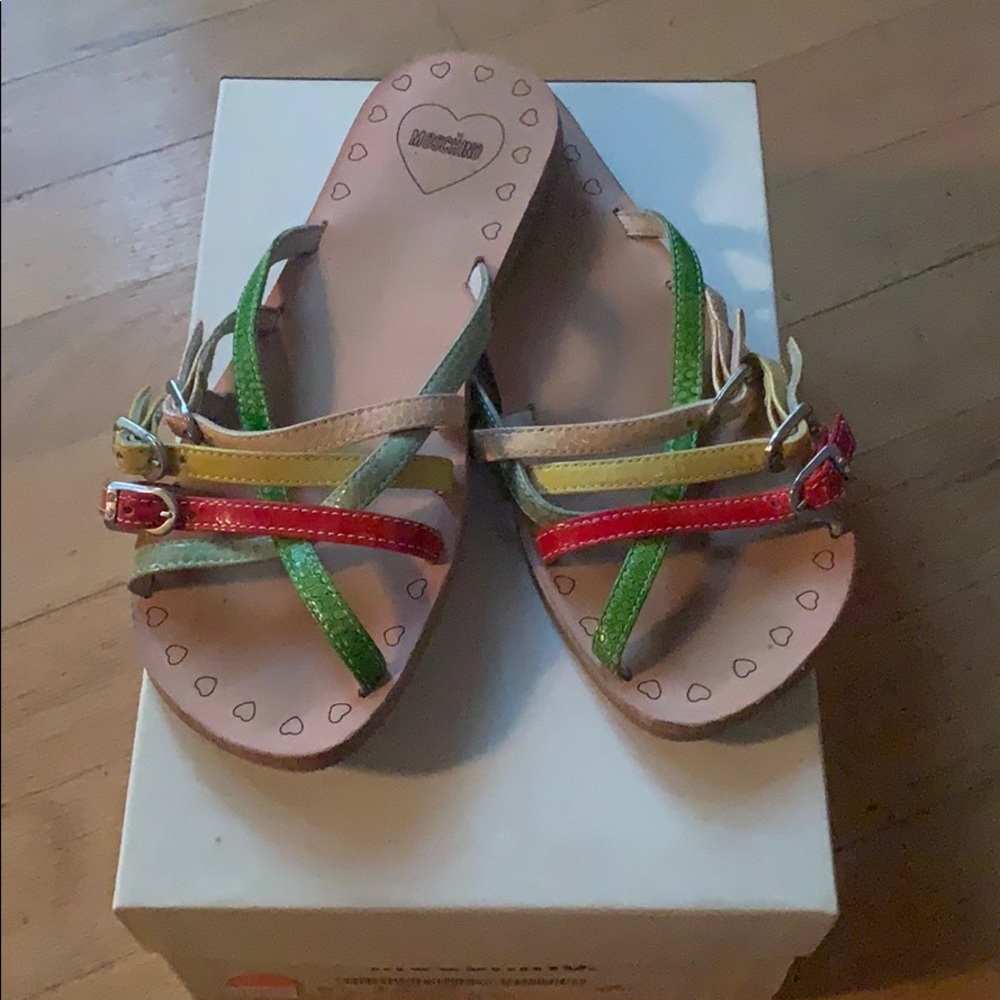 Moschino Little Girl Lizard shoes